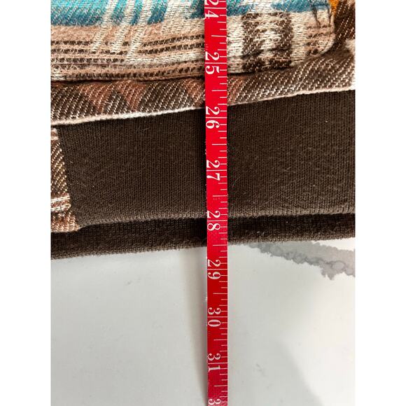 ROCK&ROLL Cotton Aztec Bomber Coat Men's Size Large Chore Coat Western - Picture 9 of 9